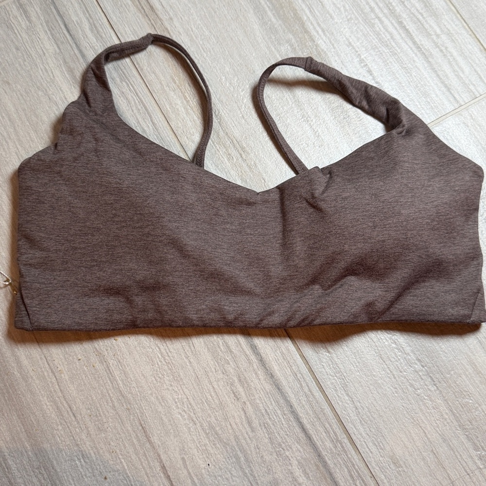 Buffbunny Collection Dream Heathered Sports Bra Mocha Berry XL adjustable straps - Picture 9 of 12